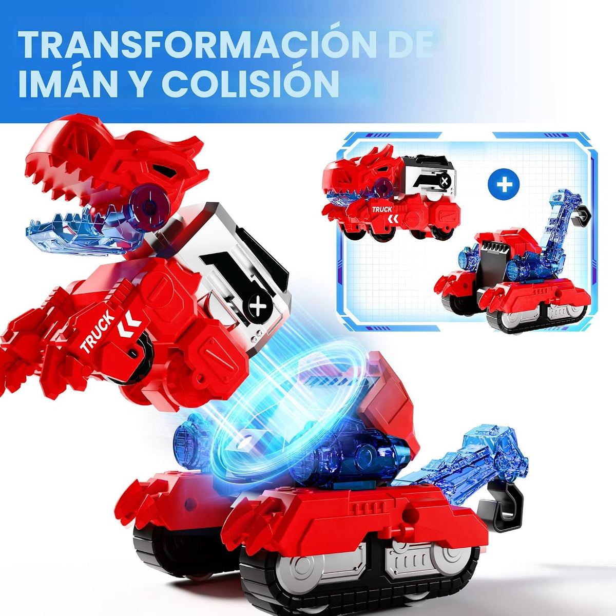 iPlay, iLearn Kids Dinosaurio Transformar Robot Juguete Magnético C...
