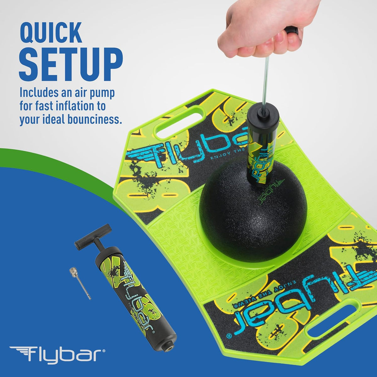 Flybar Pogo - Pelota de truco para niños, tabla de rebote de equili...