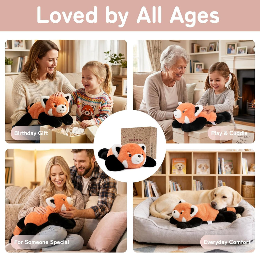 Niuniu Daddy - Animal de peluche con peso, 20 en 3.3 libras, Redpan...