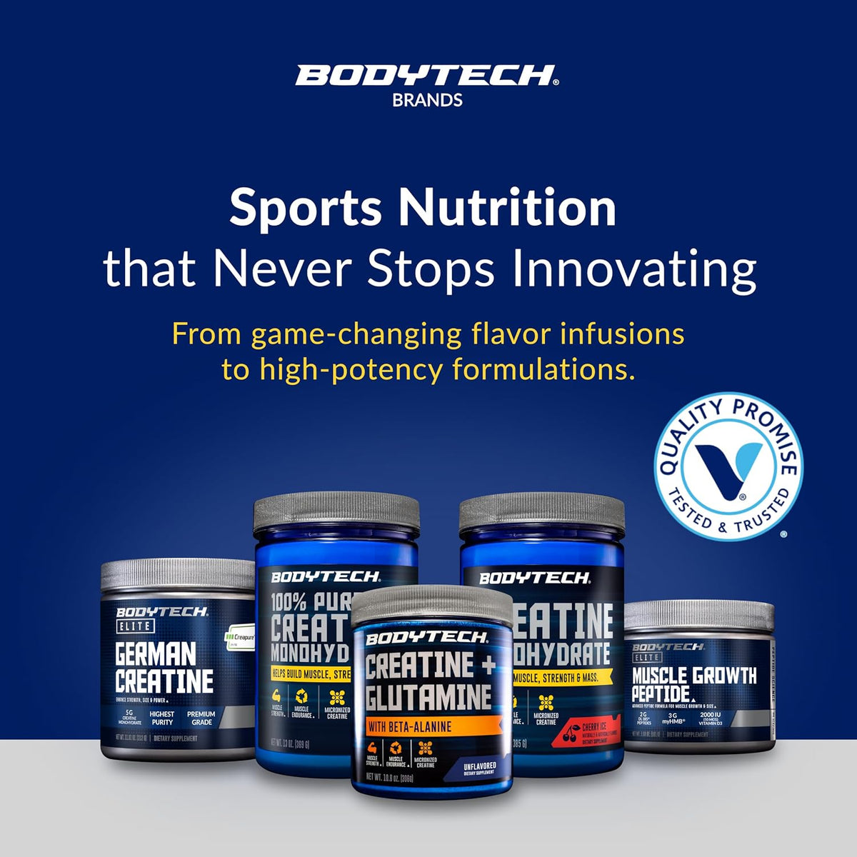 BodyTech Creatina + Glutamina en polvo, sin sabor, 10.8 onzas, 30 p...