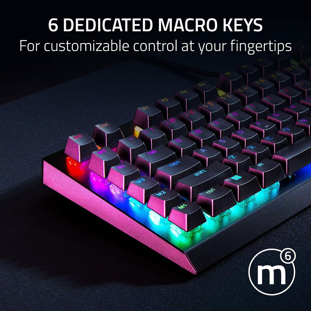 Razer BlackWidow V4 X Teclado mecánico para juegos, interruptores a...