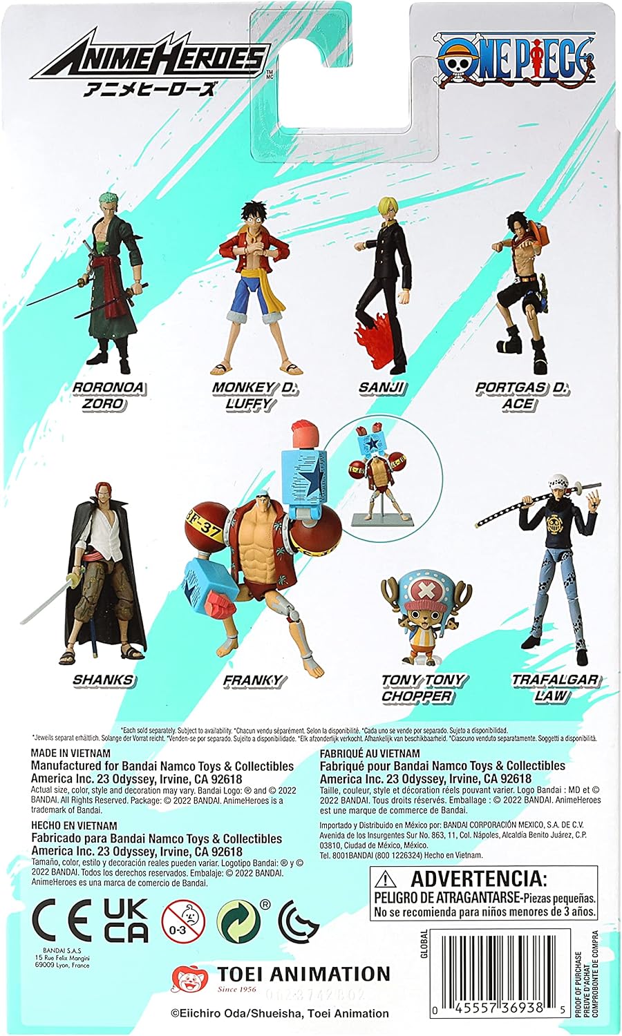 Figuras de una pieza de Anime Heroes Franky Figura de acción | Figu...