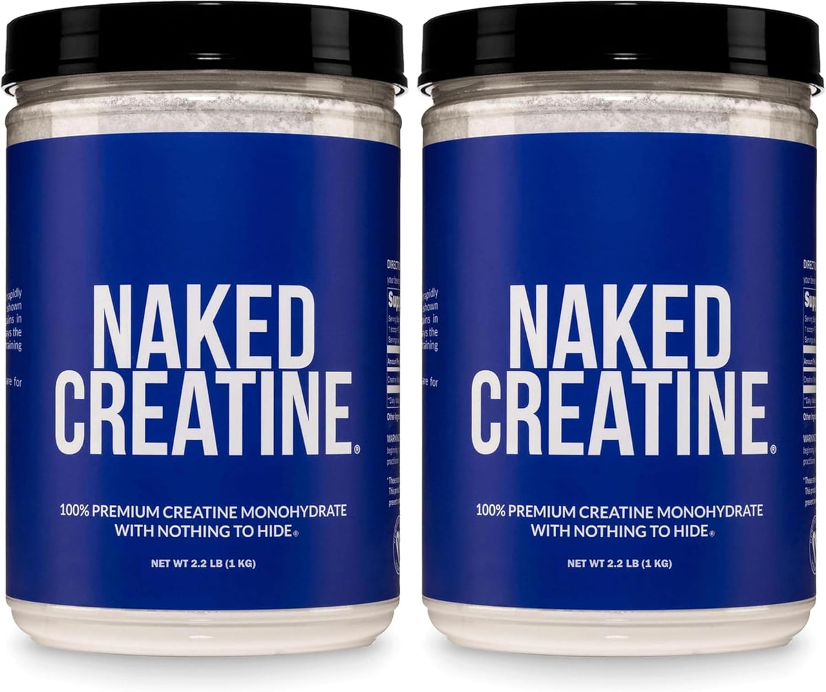 NAKED Monohidrato de creatina micronizada pura \u2013 200 porciones...