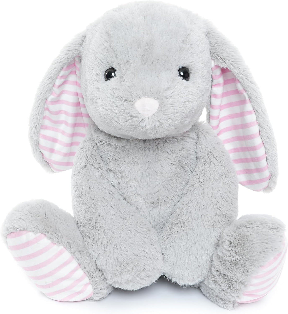 WEIGEDU Conejos grises de peluche para niños, niñas y niños, juguet...