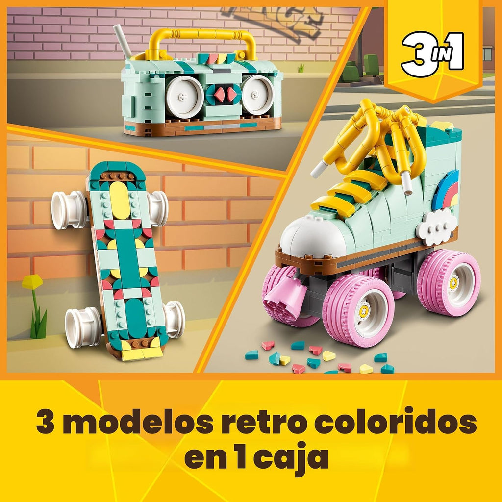 LEGO Creator 31148 - Kit de construcción de patines retro 3 en 1, s...