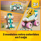 LEGO Creator 31148 - Kit de construcción de patines retro 3 en 1, s...
