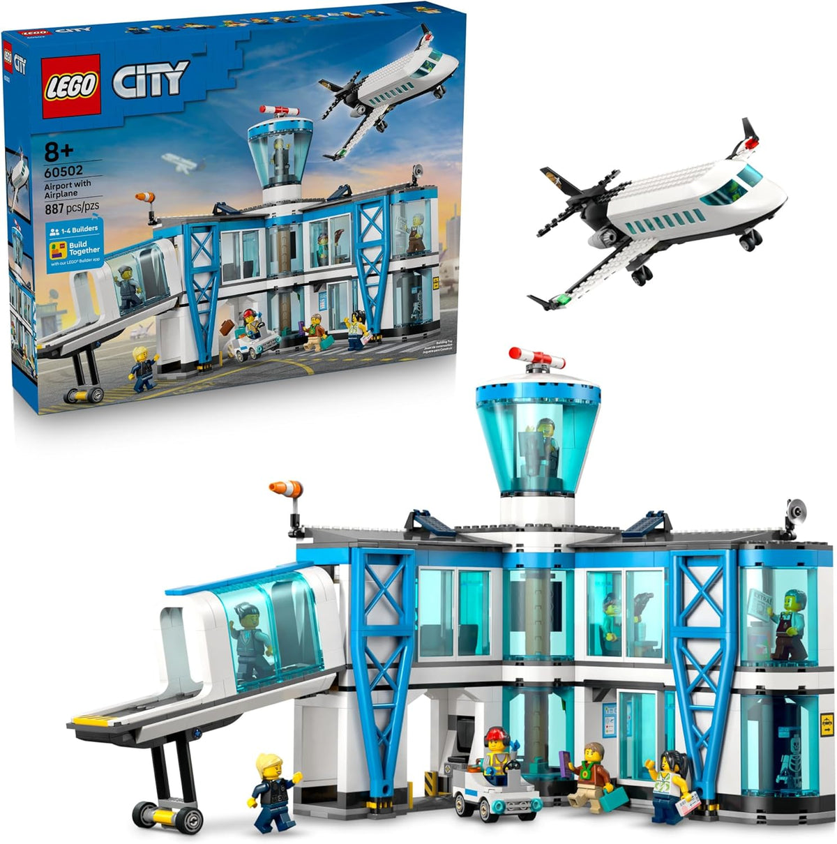 LEGO City Airport con avión 60502 | Juguetes de construcción para n...