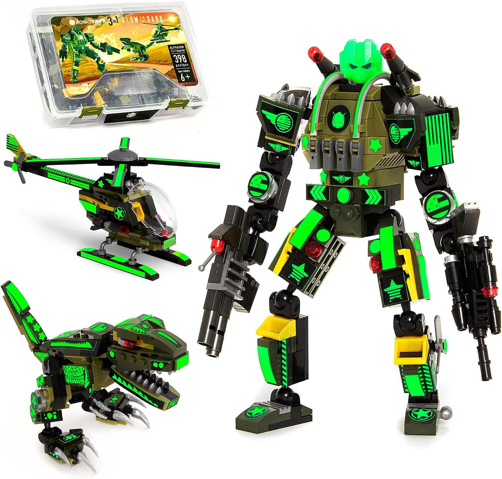 JITTERYGIT Conjunto de juguetes de regalo con mech de robot del ejé...