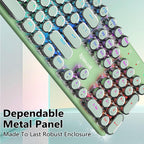 Redragon Teclado mecánico inalámbrico para juegos K710, color verde...