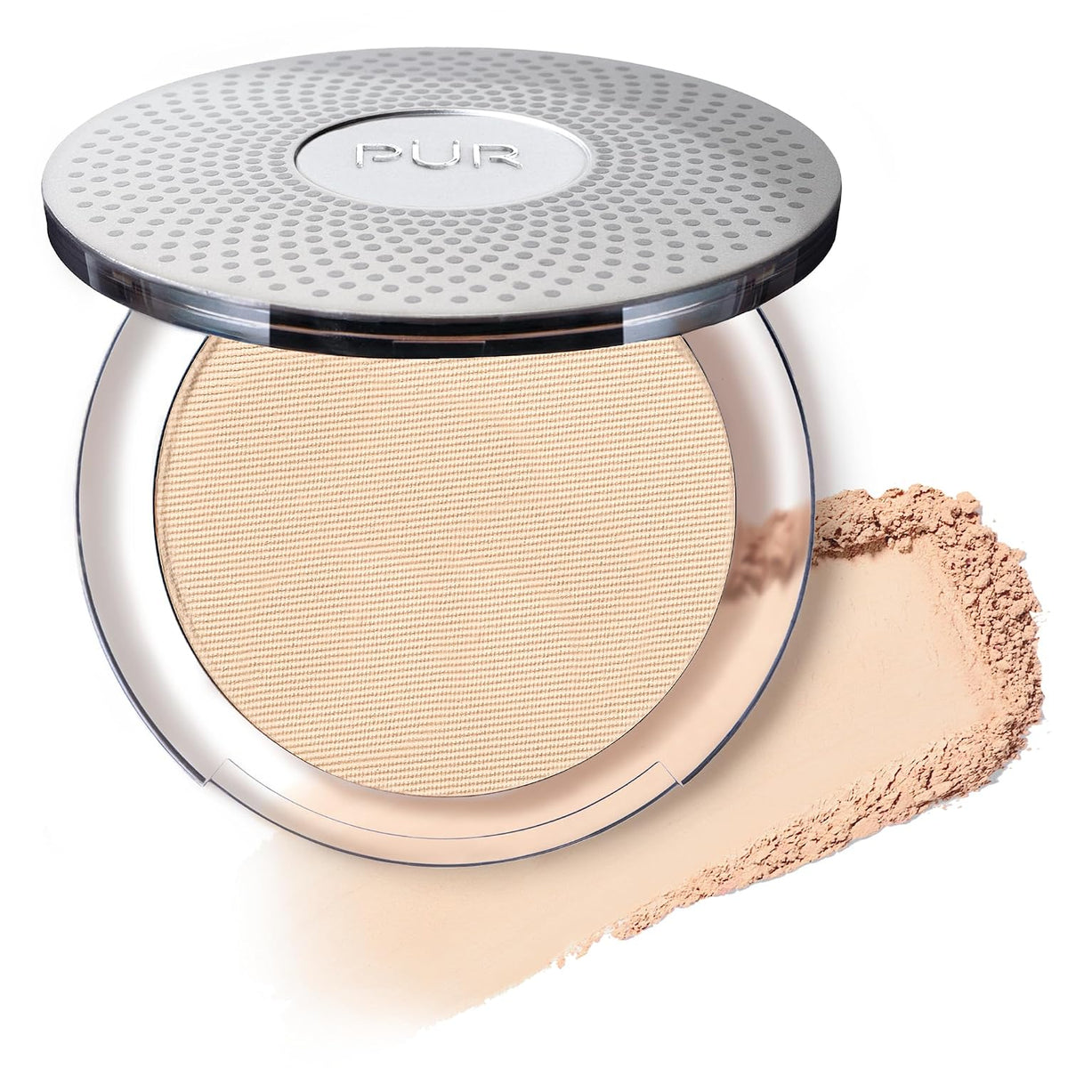 Base de maquillaje mineral prensada 4 en 1 PÜR con SPF 15