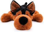 WEIGEDU Juguete de peluche de pastor alemán acostado, 21.6 pulgadas...
