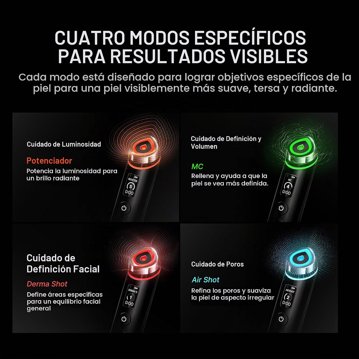 medicube Booster Pro - Masajeador de belleza con brillo de vidrio r...