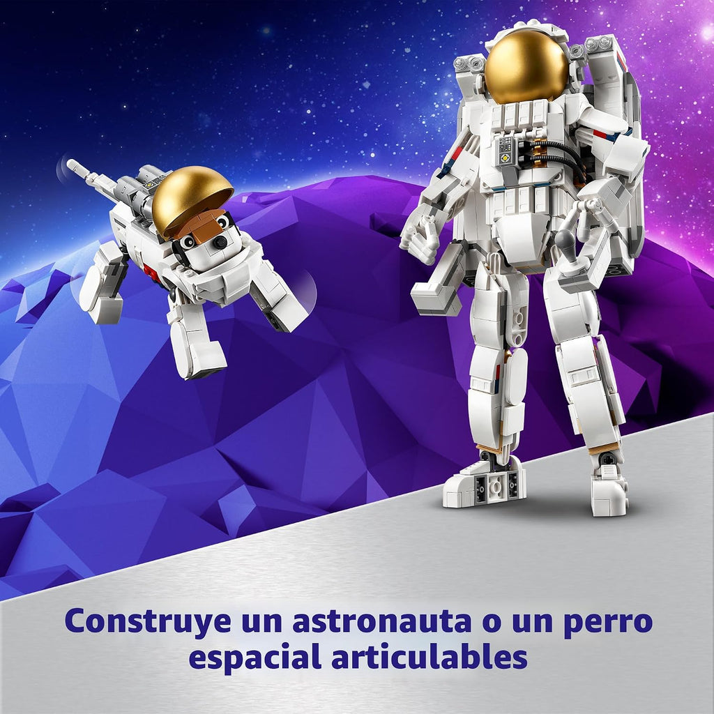 LEGO Creator Juguete de Astronauta Espacial 3 en 1, Set de Construc...