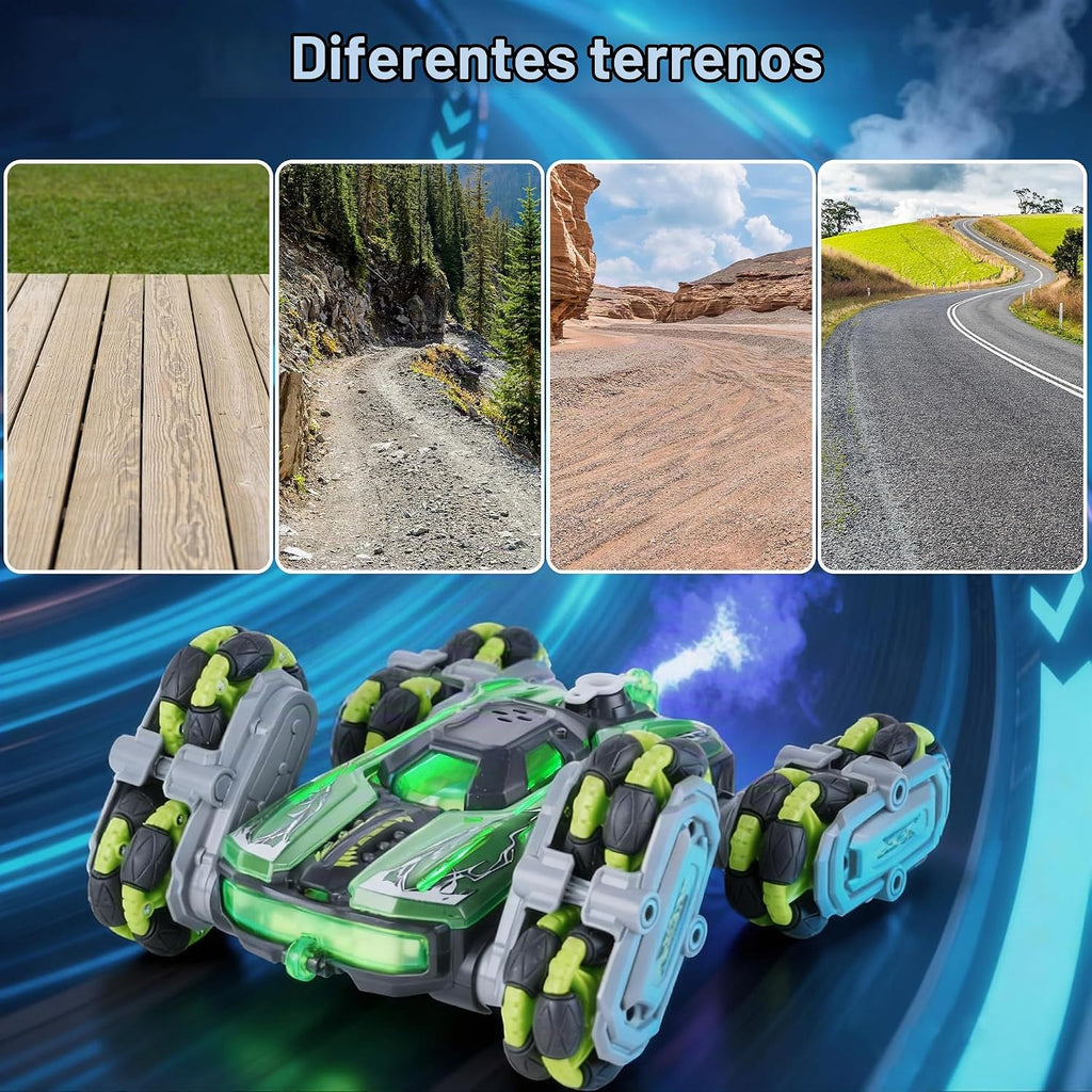NEXBOX Juguetes de coche de control remoto 8WD para niños, camión d...