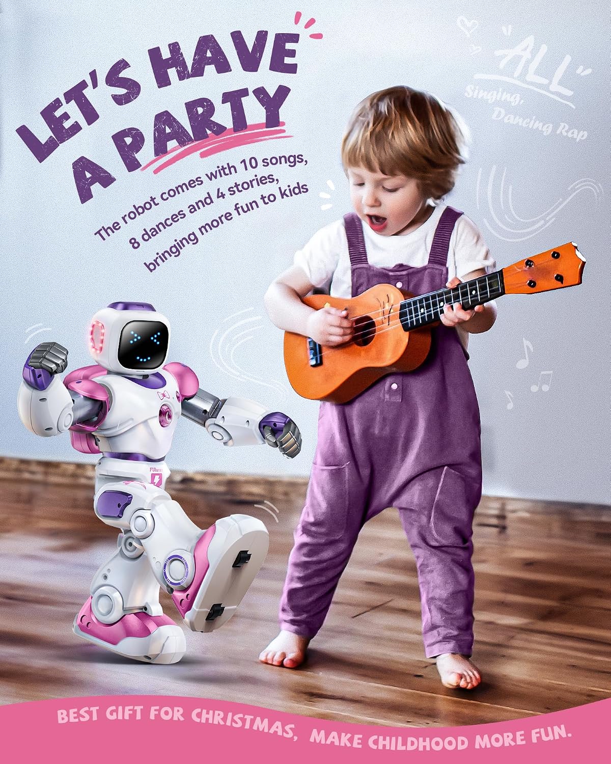 Ruko 1088 - Robot inteligente de juguete para niños, gran robot RC...