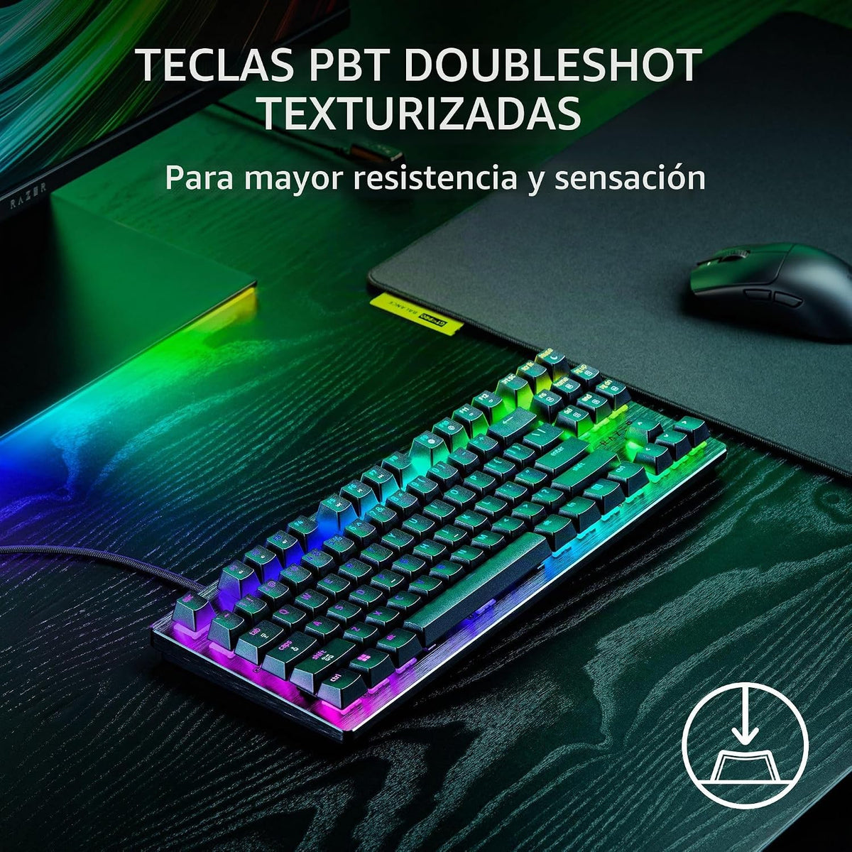 Razer Huntsman V3 HE Teclado magnético para juegos con cable TKL 8K...