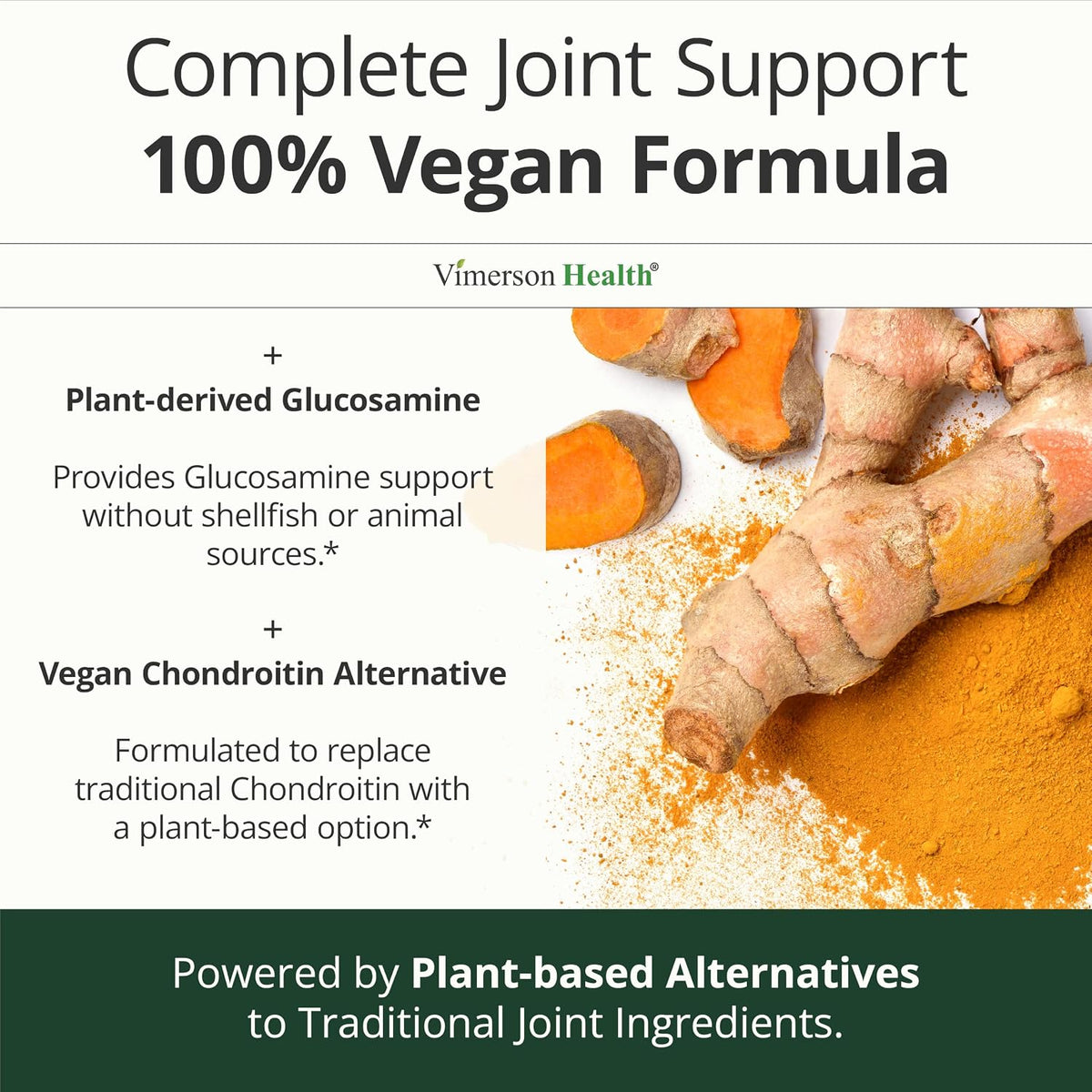 Glucosamina Condroitina MSM Vegana - Suplementos articulares para h...