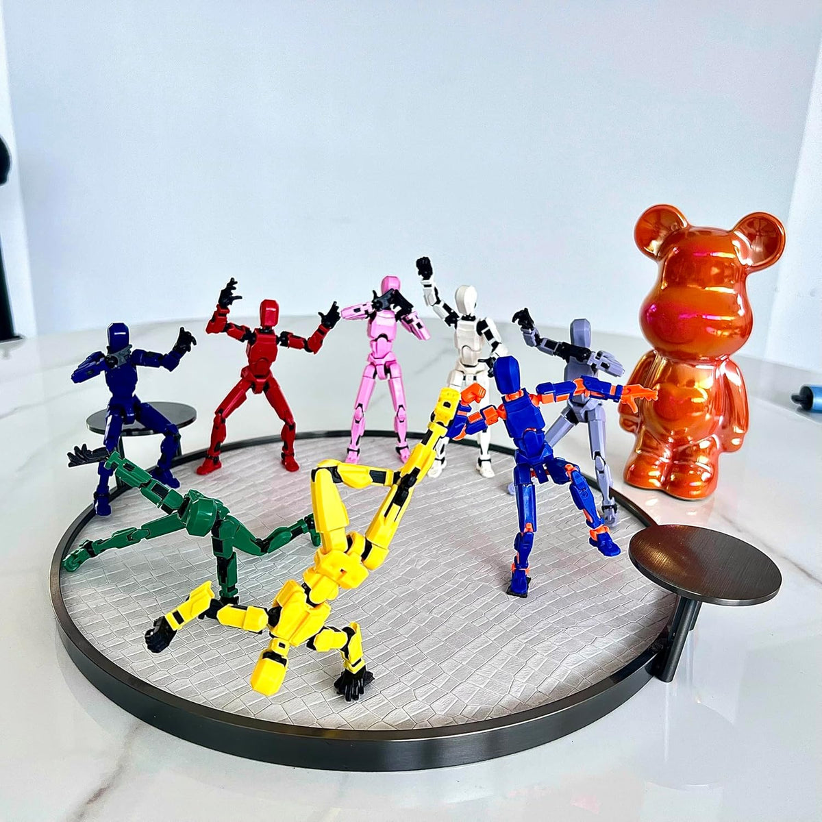 (Ensamblaje Completado) Juego de 8 Figuras de Acción Titan13, Muñec...