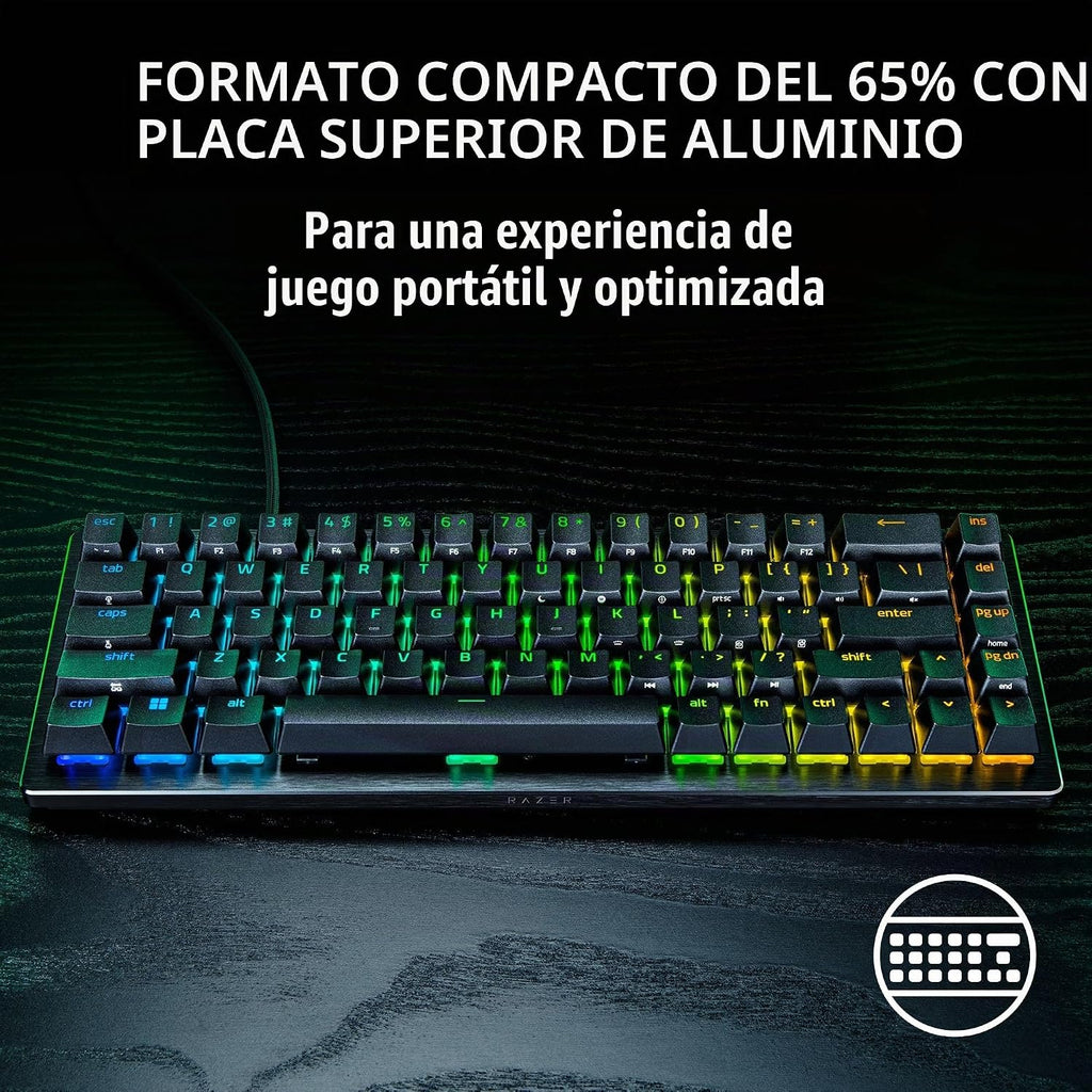 Razer Huntsman V3 HE Mini teclado magnético para juegos con cable 6...