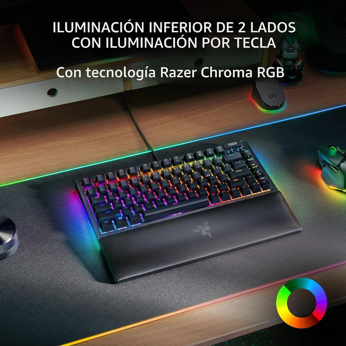 Razer BlackWidow V4 75% Teclado mecánico para juegos, interruptores...
