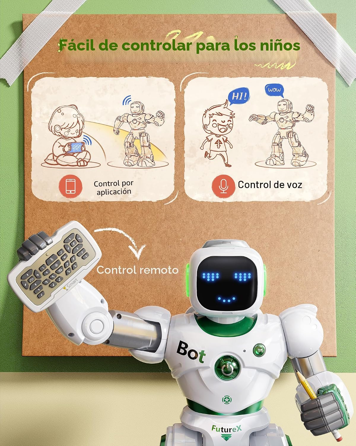 Ruko 1088 - Robot de control remoto grande para niños, regalo de cu...