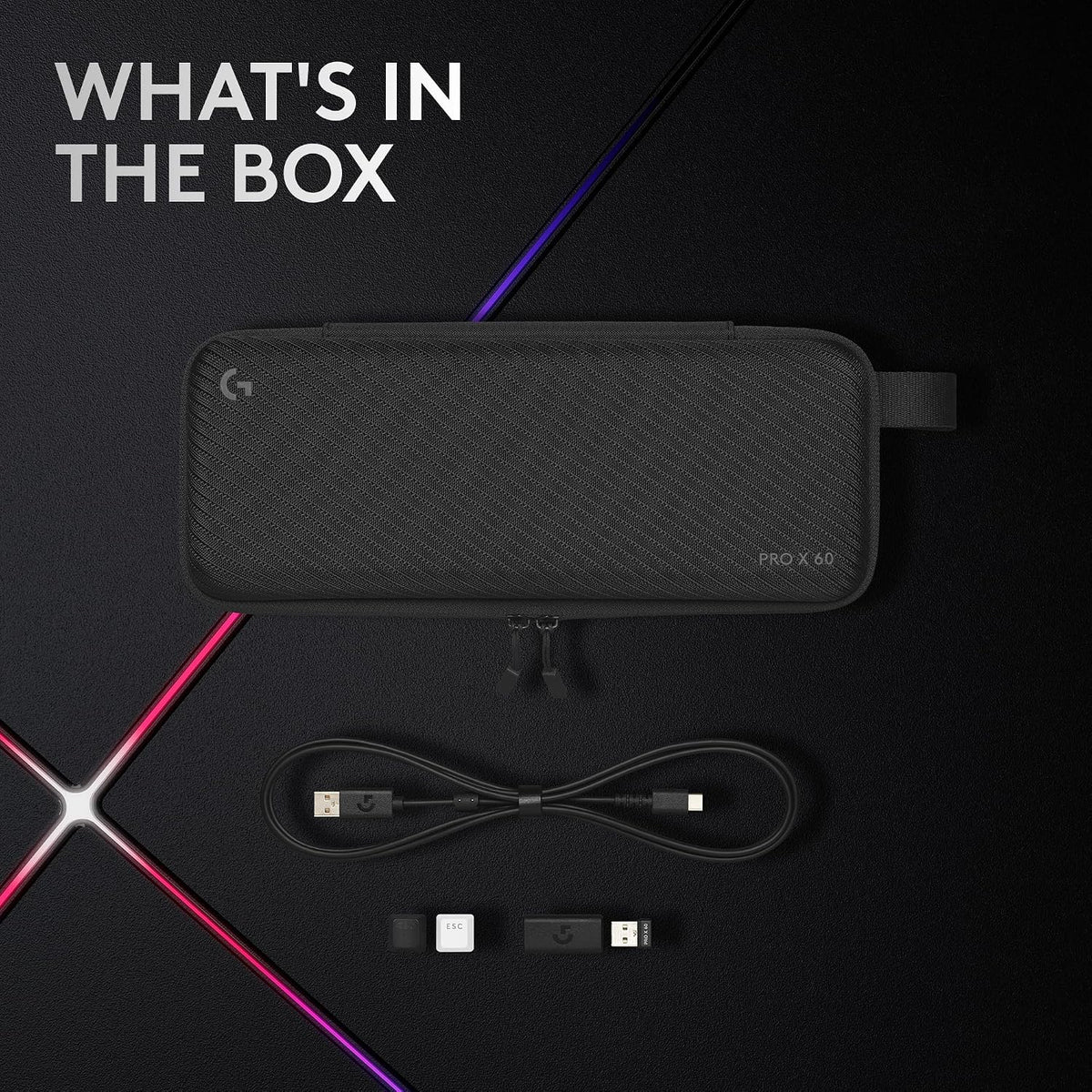 Logitech G PRO X Teclado inalámbrico para juegos 60% (óptica lineal...