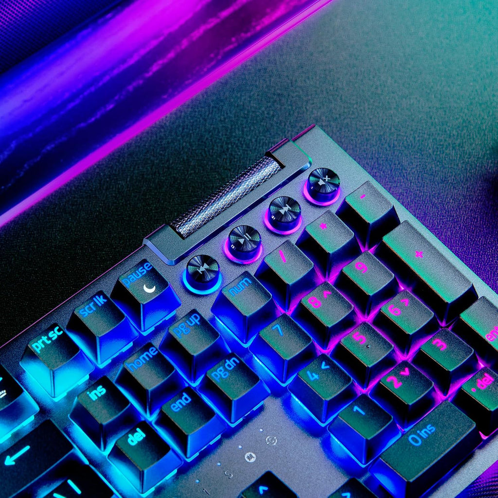 Teclado mecánico para juegos Razer BlackWidow V4 Pro con cable, int...