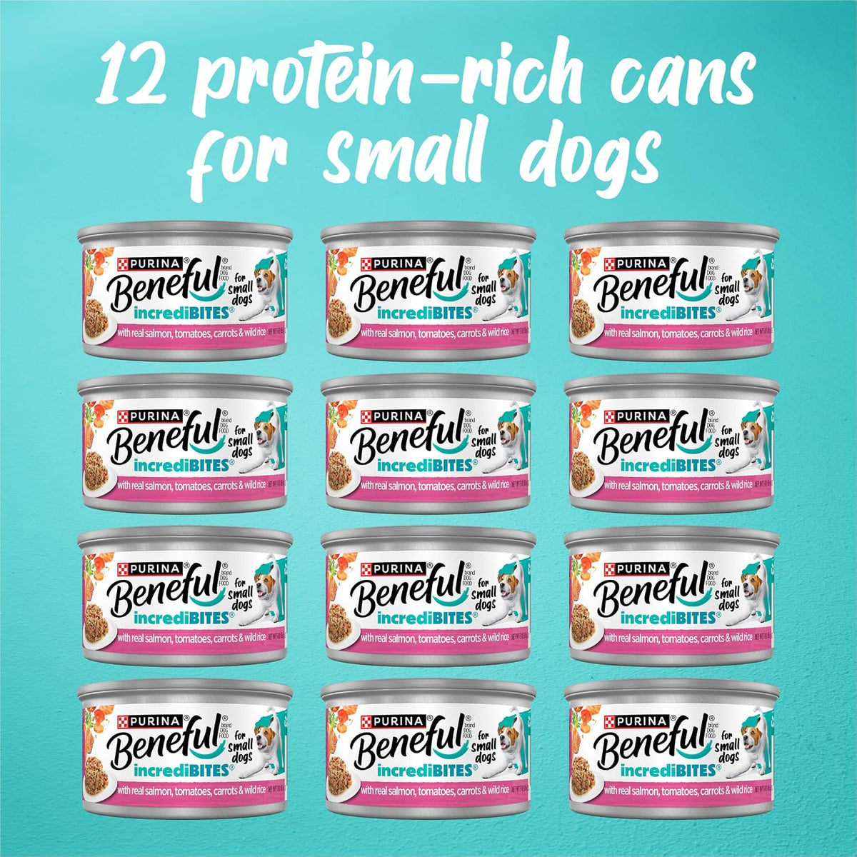 Beneful Purina IncrediBites - Alimento húmedo pequeño para perros e...