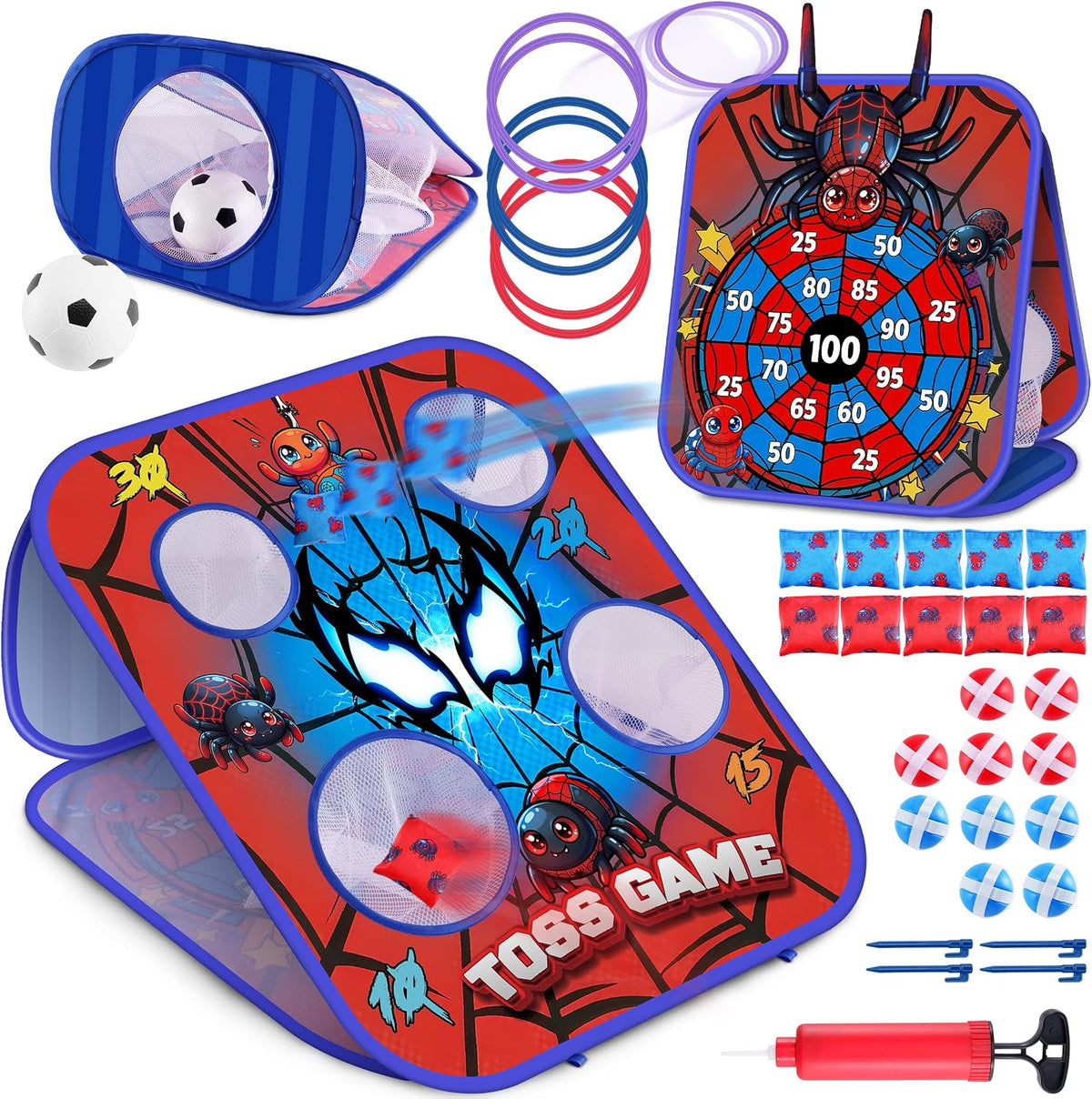 Juego de lanzamiento de puf para niños – Tablero Cornhole juguetes...